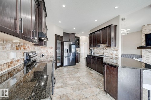 876 Hodgins Road Nw, Edmonton, AB - Indoor Photo Showing Kitchen With Upgraded Kitchen