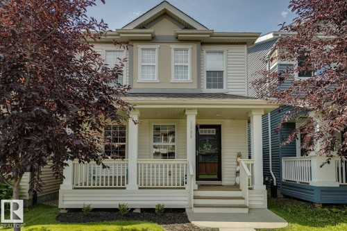 8060 Evans Crescent Nw, Edmonton, AB - Outdoor With Deck Patio Veranda With Facade