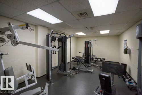 #1002 10149 Saskatchewan Dr Nw, Edmonton, AB - Indoor Photo Showing Gym Room