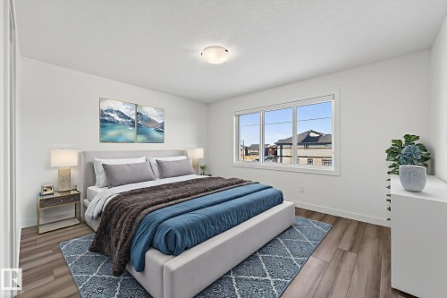 Photo has been virtually staged - 4853 Alwood Point(E) Sw, Edmonton, AB - Indoor Photo Showing Bedroom