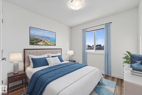 Photo has been virtually staged - 4853 Alwood Point(E) Sw, Edmonton, AB - Indoor Photo Showing Bedroom