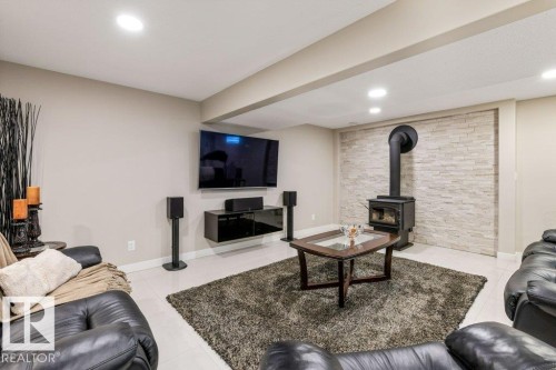 68 Fleetwood Crescent, St. Albert, AB - Indoor With Fireplace