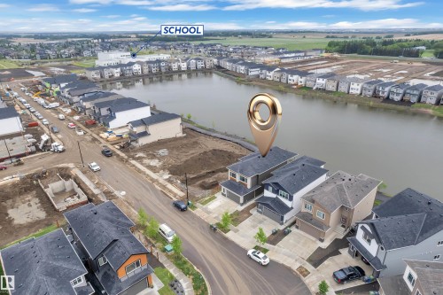 4514 63 Street, Beaumont, AB - Outdoor With Body Of Water With View