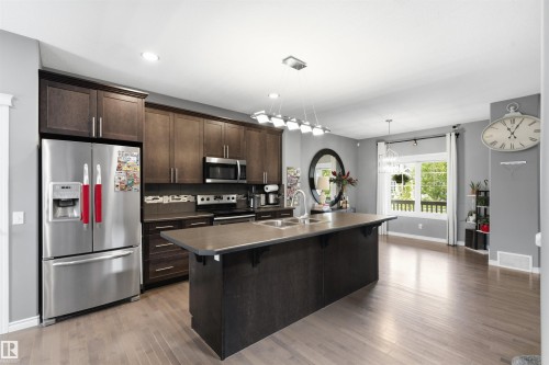 5315 Crabapple Loop Sw, Edmonton, AB - Indoor Photo Showing Kitchen With Double Sink With Upgraded Kitchen