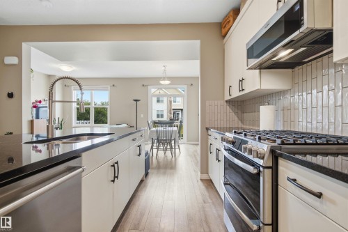 20127 19 Avenue Nw, Edmonton, AB - Indoor Photo Showing Kitchen With Double Sink With Upgraded Kitchen