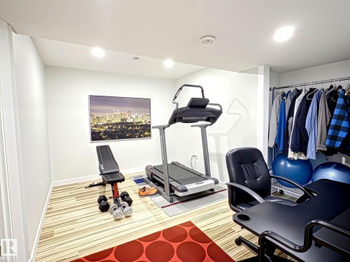 #17 10 Blackburn Dr Sw, Edmonton, AB - Indoor Photo Showing Gym Room