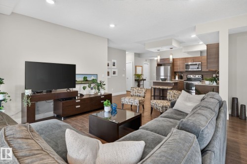 #301 10006 83 Av Nw, Edmonton, AB - Indoor Photo Showing Living Room