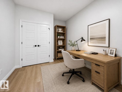 virtually staged - 935 18 Avenue Nw, Edmonton, AB - Indoor Photo Showing Office