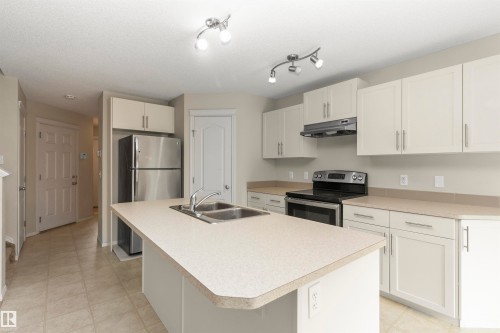 17205 73 Street Nw, Edmonton, AB - Indoor Photo Showing Kitchen With Stainless Steel Kitchen With Double Sink