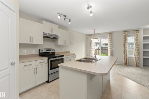 17205 73 Street Nw, Edmonton, AB - Indoor Photo Showing Kitchen With Stainless Steel Kitchen With Double Sink