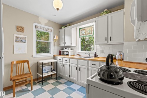 8842 89 Street Nw, Edmonton, AB - Indoor Photo Showing Kitchen With Double Sink