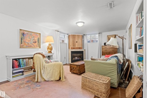 8842 89 Street Nw, Edmonton, AB - Indoor With Fireplace