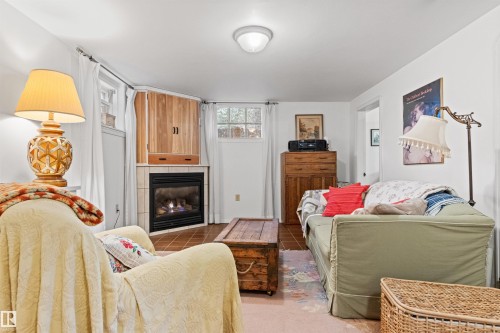 8842 89 Street Nw, Edmonton, AB - Indoor With Fireplace
