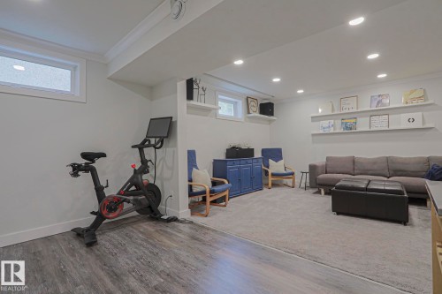 4640 102A Avenue Nw, Edmonton, AB - Indoor Photo Showing Gym Room