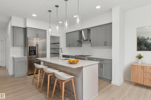 2033 Callihoo Link Sw, Edmonton, AB - Indoor Photo Showing Kitchen With Upgraded Kitchen