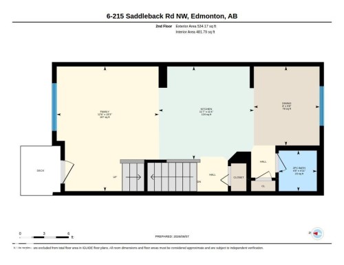 Floor plan - #6 215 Saddleback Rd Nw, Edmonton, AB - Other