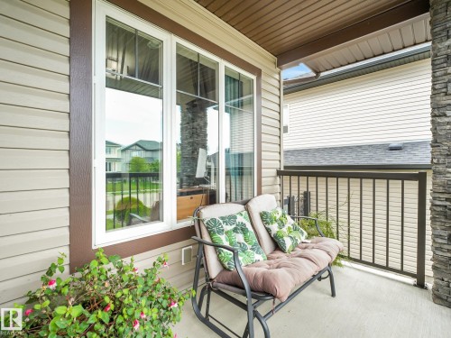 enjoy your morning coffee on this private porch - 30 Shorewood Crescent, Leduc, AB - Outdoor With Deck Patio Veranda With Exterior