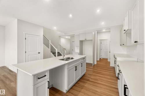1914 Westerra Lane, Stony Plain, AB - Indoor Photo Showing Kitchen With Double Sink
