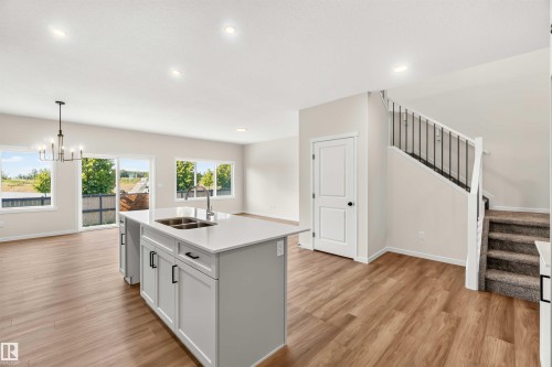 1914 Westerra Lane, Stony Plain, AB - Indoor Photo Showing Kitchen With Double Sink