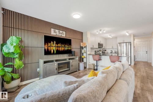 30 Ebbers Close Nw, Edmonton, AB - Indoor Photo Showing Living Room With Fireplace