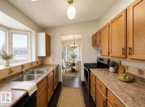8516 190 Street Nw, Edmonton, AB - Indoor Photo Showing Kitchen With Double Sink