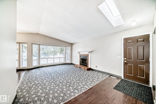 8516 190 Street Nw, Edmonton, AB - Indoor Photo Showing Other Room With Fireplace
