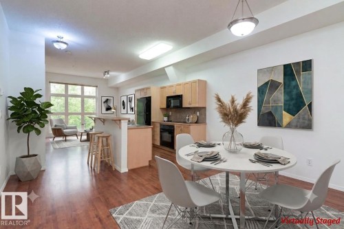 #321 10407 122 St Nw, Edmonton, AB - Indoor Photo Showing Dining Room