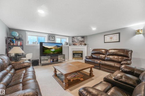 2 Kirkwood Drive, St. Albert, AB - Indoor Photo Showing Other Room With Fireplace