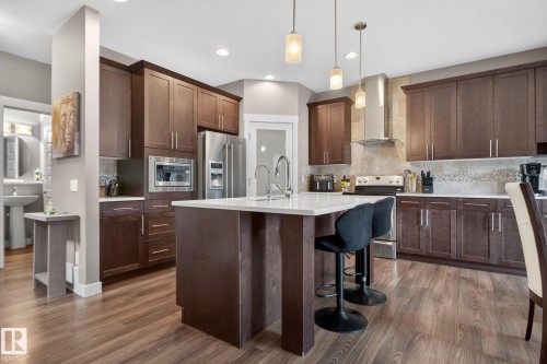 2225 Calhoun Link Link Sw, Edmonton, AB - Indoor Photo Showing Kitchen With Upgraded Kitchen
