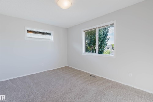 Neutral-toned carpeting, white walls, and white trim - 21332 89 Avenue Nw, Edmonton, AB - Indoor Photo Showing Other Room