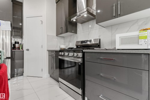 3606 41 Ave, Beaumont, AB - Indoor Photo Showing Kitchen With Upgraded Kitchen