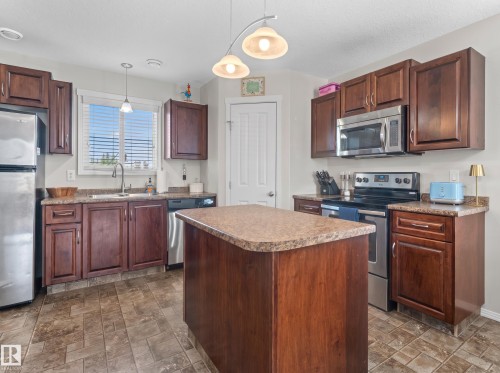 110 26 Street, Cold Lake, AB - Indoor Photo Showing Kitchen With Double Sink