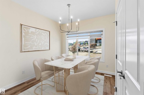 4582 Warbler Loop Nw, Edmonton, AB - Indoor Photo Showing Dining Room