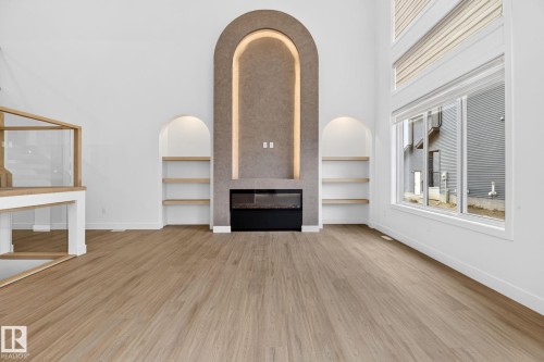 8790 Mayday Lane Sw, Edmonton, AB - Indoor With Fireplace