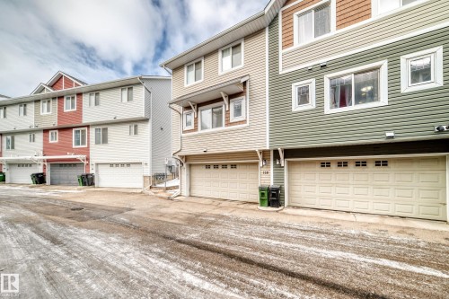 Townhome exterior with multi-level design - #138 655 Tamarack Rd Nw, Edmonton, AB - Outdoor