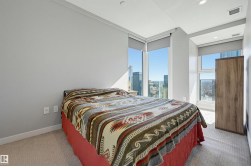 #2804 10180 103 St Nw, Edmonton, AB - Indoor Photo Showing Bedroom