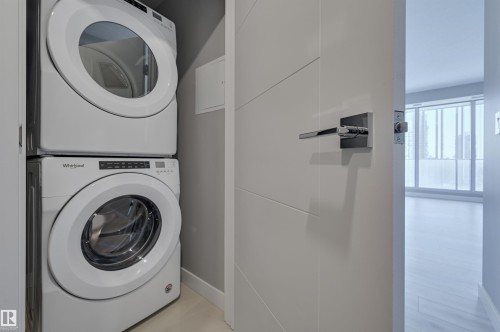 #2804 10180 103 St Nw, Edmonton, AB - Indoor Photo Showing Laundry Room