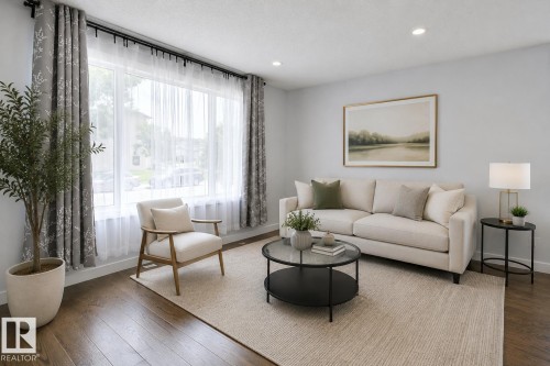 14732 32 Street Nw, Edmonton, AB - Indoor Photo Showing Living Room