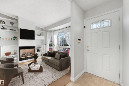 #43 3311 58 St Nw, Edmonton, AB - Indoor With Fireplace
