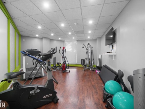 #701 11710 100 Av Nw, Edmonton, AB - Indoor Photo Showing Gym Room