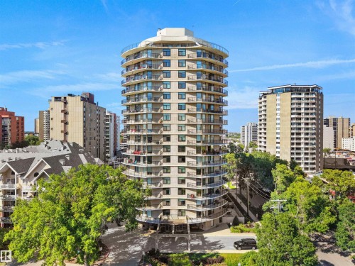 #701 11710 100 Av Nw, Edmonton, AB - Outdoor With Balcony With Facade