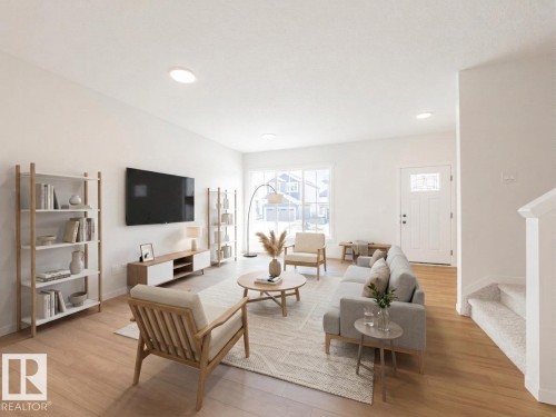 17334 6A Street Ne, Edmonton, AB - Indoor Photo Showing Living Room
