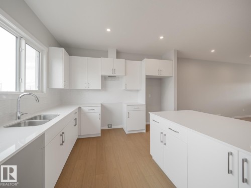 19604 30 Avenue Nw, Edmonton, AB - Indoor Photo Showing Kitchen With Double Sink