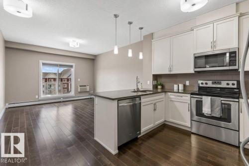#409 2207 44 Av Nw, Edmonton, AB - Indoor Photo Showing Kitchen With Upgraded Kitchen