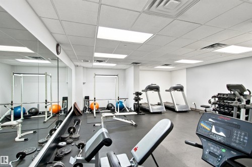 #504 10180 104 St Nw, Edmonton, AB - Indoor Photo Showing Gym Room