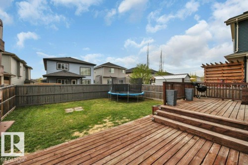 155 Kirpatrick Crescent, Leduc, AB - Outdoor With Deck Patio Veranda With Backyard With Exterior