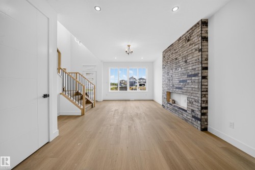508 Robinson Boulevard, Leduc, AB - Indoor With Fireplace