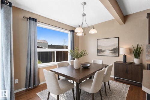Virtually Staged - 196 Brookview Way, Stony Plain, AB - Indoor Photo Showing Dining Room