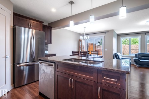 2312 Casey Cres Sw, Edmonton, AB - Indoor Photo Showing Kitchen With Double Sink