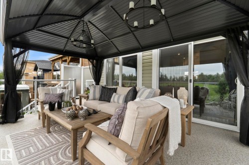 55 Maple Crescent, Gibbons, AB - Outdoor With Deck Patio Veranda With Exterior